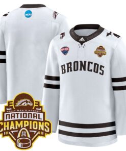 Men Western Michigan Broncos 2025 National Champions Patch Premium Jersey - All Stitched 48 1744796676266