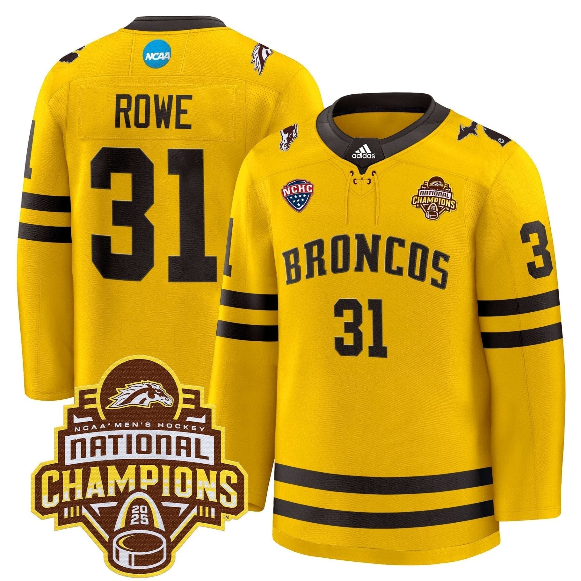 Men Western Michigan Broncos 2025 National Champions Patch Premium Jersey - All Stitched 14 Men Western Michigan Broncos 2025 National Champions Patch Premium Jersey - All Stitched - Image 14