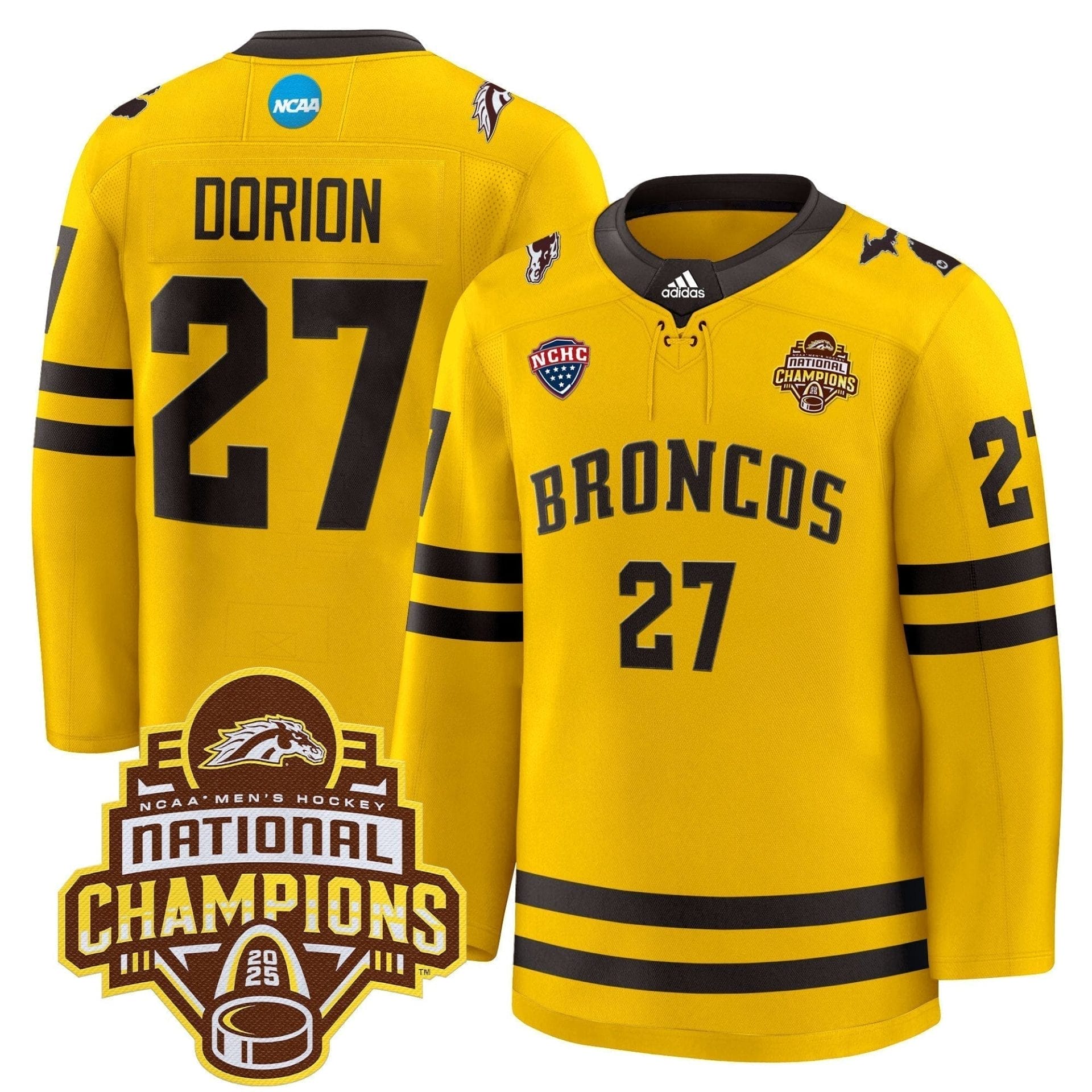Men Western Michigan Broncos 2025 National Champions Patch Premium Jersey - All Stitched 11 Men Western Michigan Broncos 2025 National Champions Patch Premium Jersey - All Stitched - Image 11