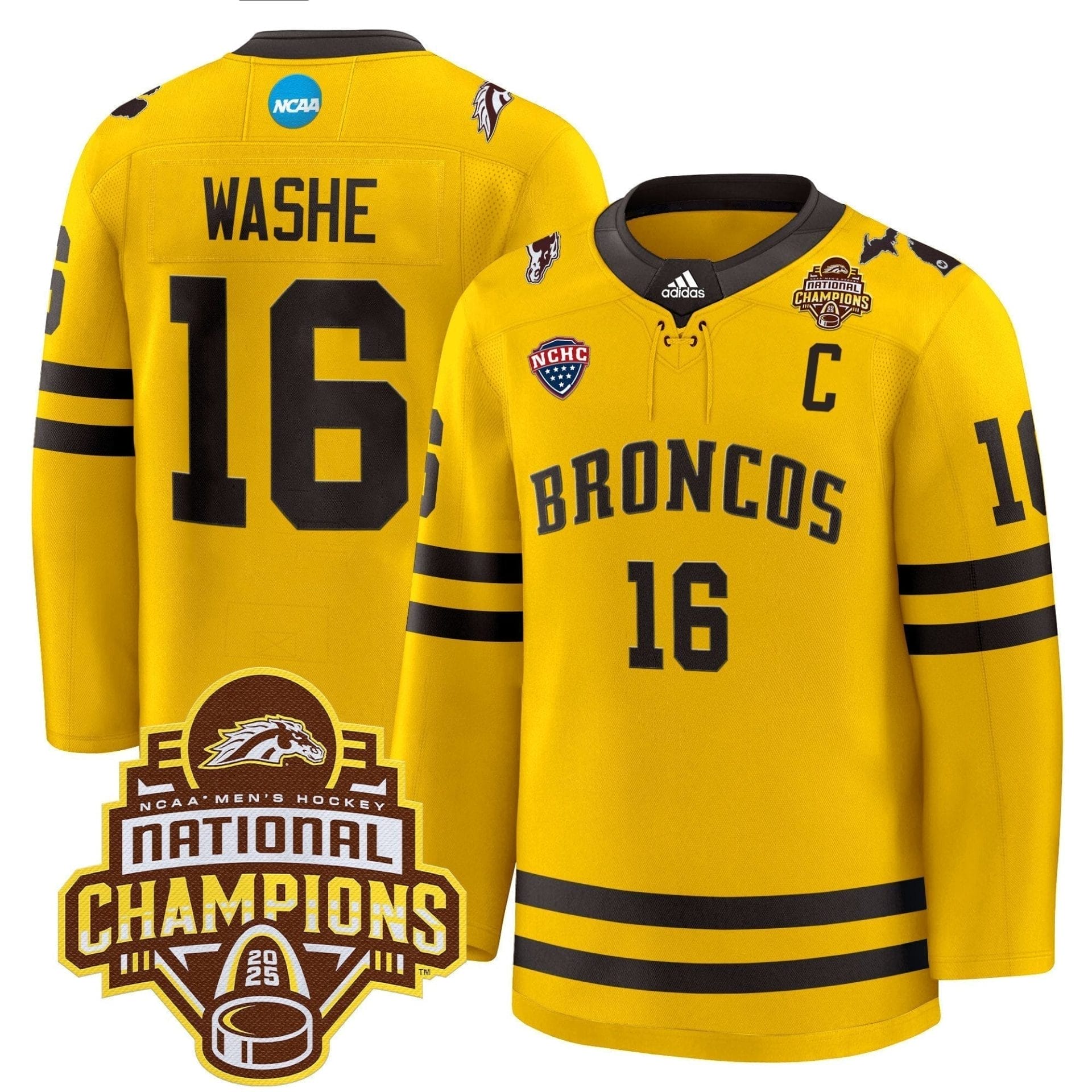 Men Western Michigan Broncos 2025 National Champions Patch Premium Jersey - All Stitched 10 Men Western Michigan Broncos 2025 National Champions Patch Premium Jersey - All Stitched - Image 10