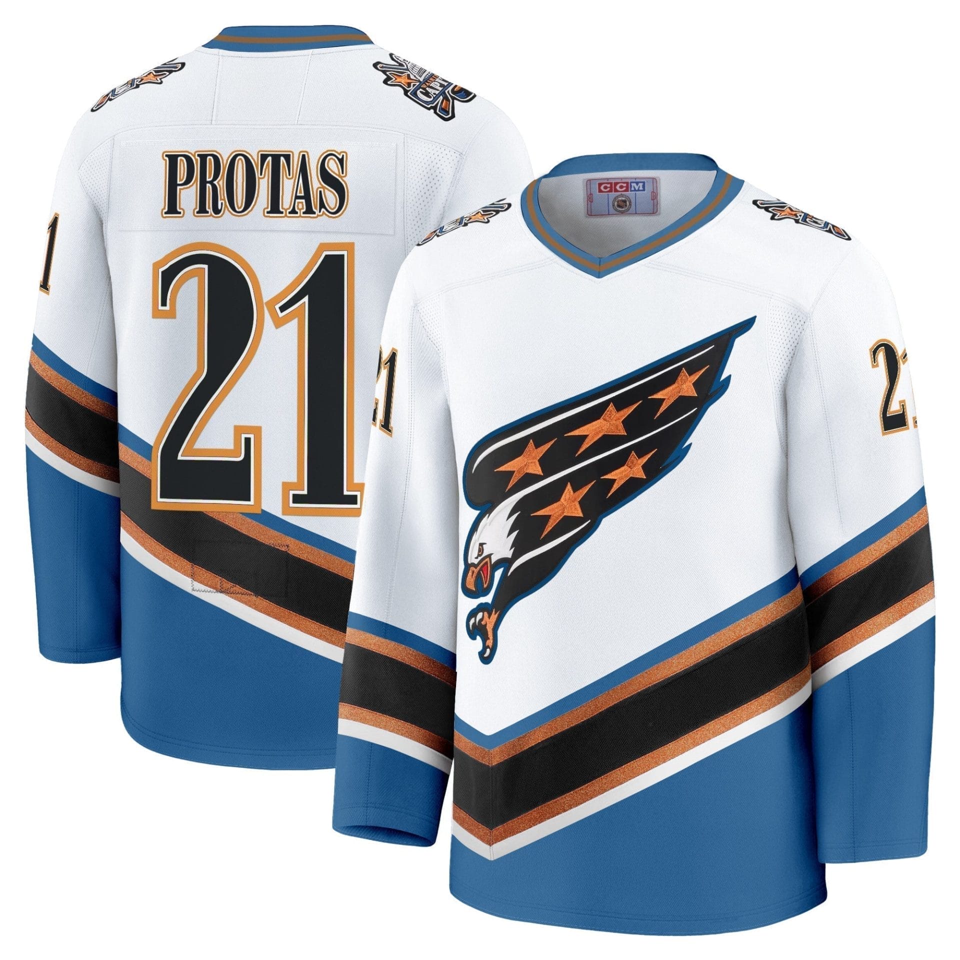 Men Washington Capitals Screaming Eagle Jersey Collection (1995-2024) - All Stitched 10 Men Washington Capitals Screaming Eagle Jersey Collection (1995-2024) - All Stitched - Image 10