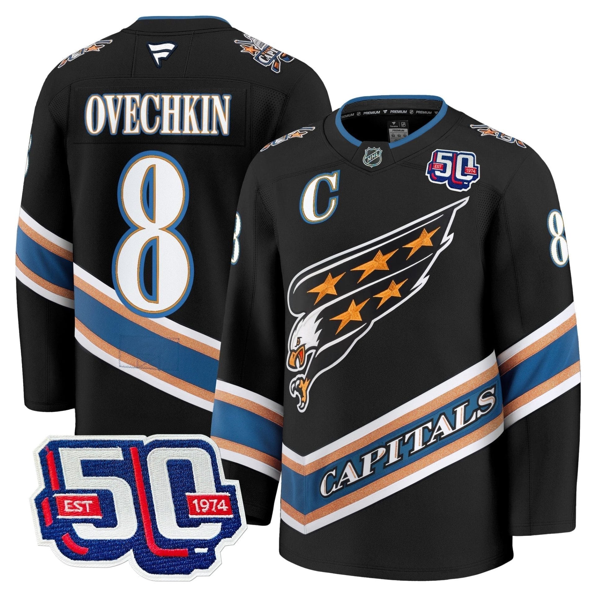 Men Washington Capitals Screaming Eagle Jersey Collection (1995-2024) - All Stitched 28 Men Washington Capitals Screaming Eagle Jersey Collection (1995-2024) - All Stitched - Image 28