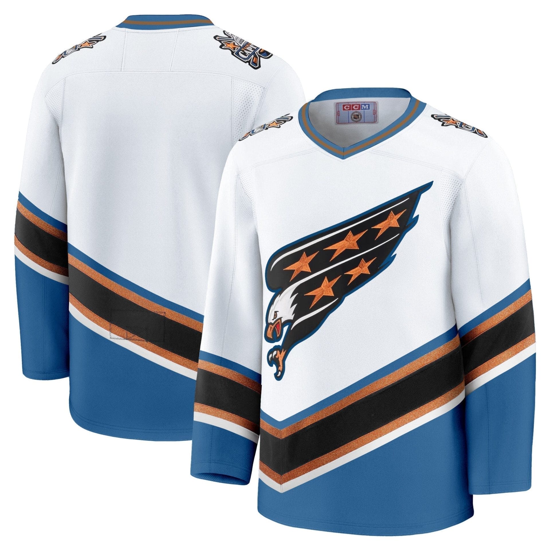 Men Washington Capitals Screaming Eagle Jersey Collection (1995-2024) - All Stitched 14 Men Washington Capitals Screaming Eagle Jersey Collection (1995-2024) - All Stitched - Image 14