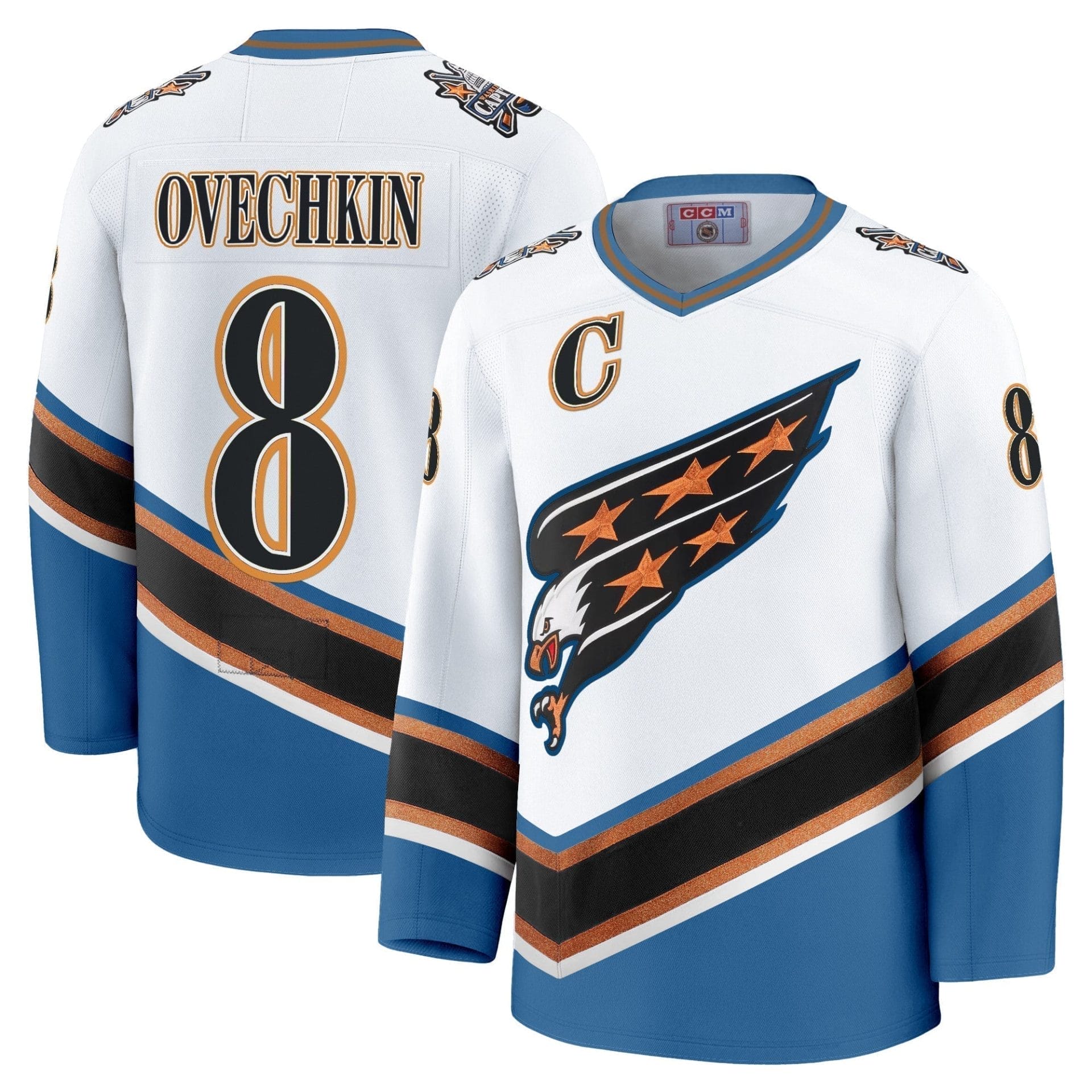 Men Washington Capitals Screaming Eagle Jersey Collection (1995-2024) - All Stitched 7 Men Washington Capitals Screaming Eagle Jersey Collection (1995-2024) - All Stitched - Image 7