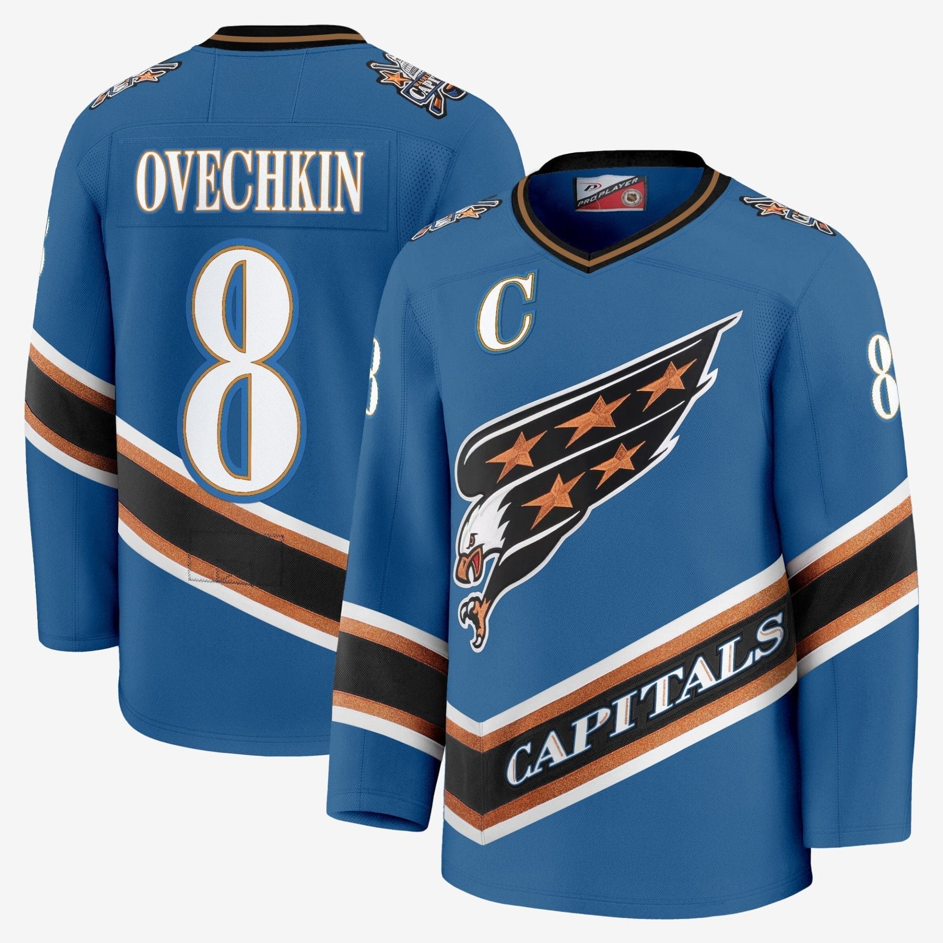 Men Washington Capitals Screaming Eagle Jersey Collection (1995-2024) - All Stitched 15 Men Washington Capitals Screaming Eagle Jersey Collection (1995-2024) - All Stitched - Image 15