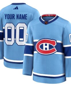 Alternative view of Montreal Canadiens Timeless Premium Custom Jersey - All Stitched