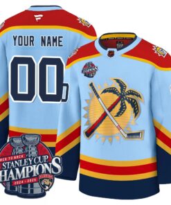 Florida Panthers 2025 Stanley Cup B2B Champions Jersey N1 - All Stitched 29 1750306970732