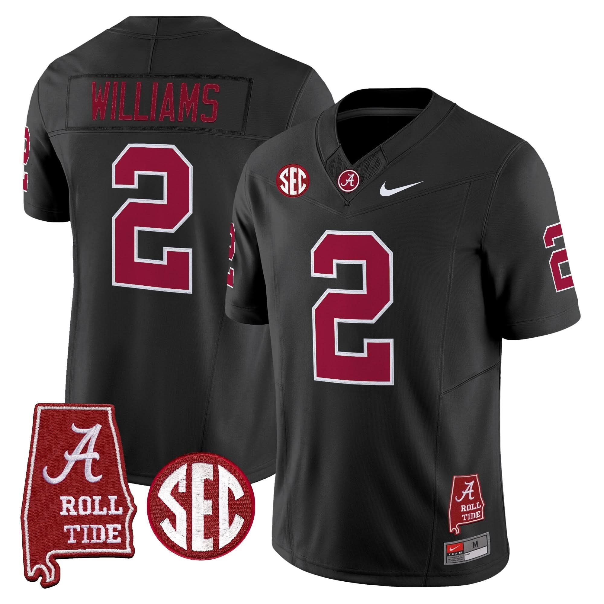 Alabama Crimson Tide Throwback Vapor Limited Jersey - Alabama Map - All Stitched 21 Alabama Crimson Tide Throwback Vapor Limited Jersey - Alabama Map - All Stitched - Image 21