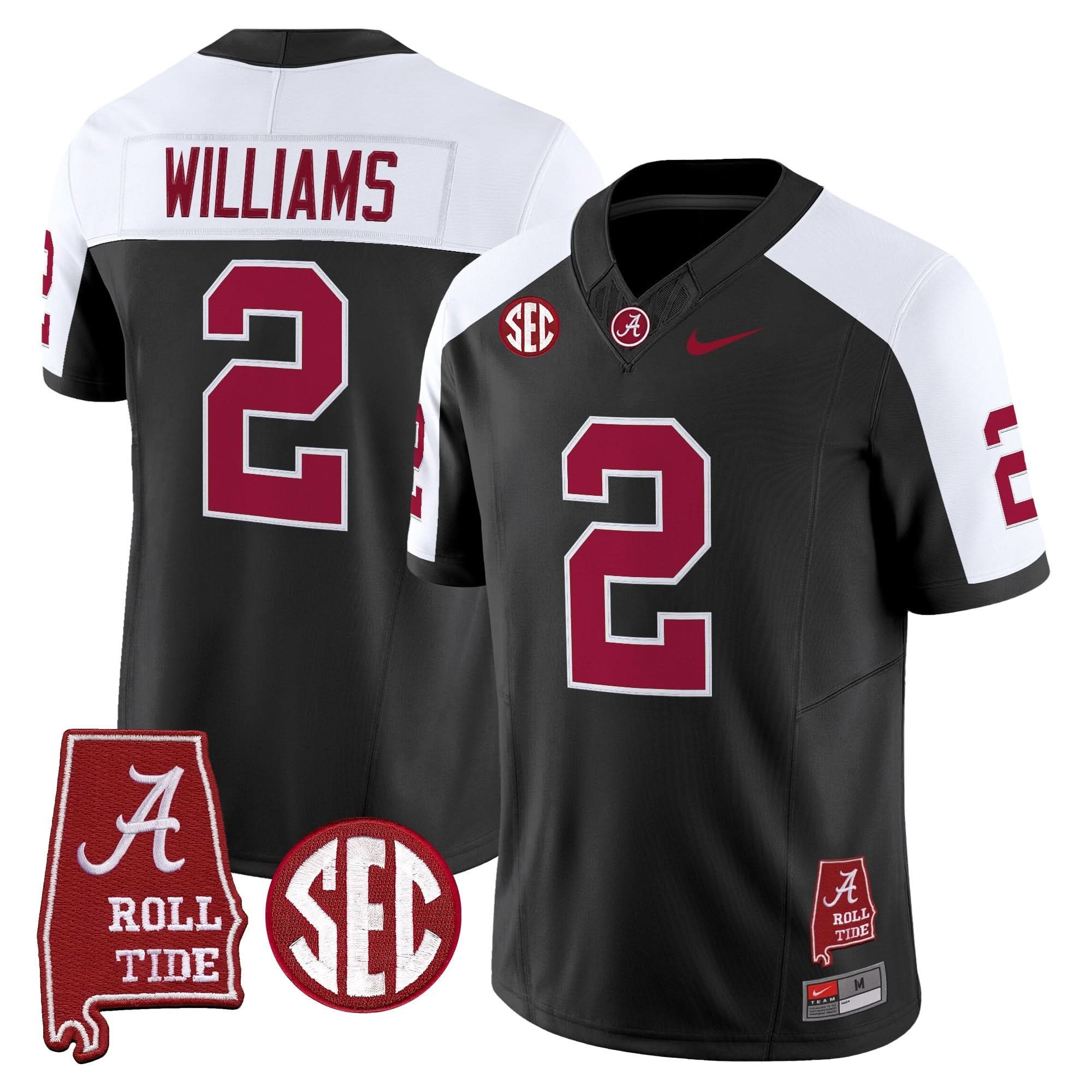 Alabama Crimson Tide Throwback Vapor Limited Jersey - Alabama Map - All Stitched 34 Alabama Crimson Tide Throwback Vapor Limited Jersey - Alabama Map - All Stitched - Image 34