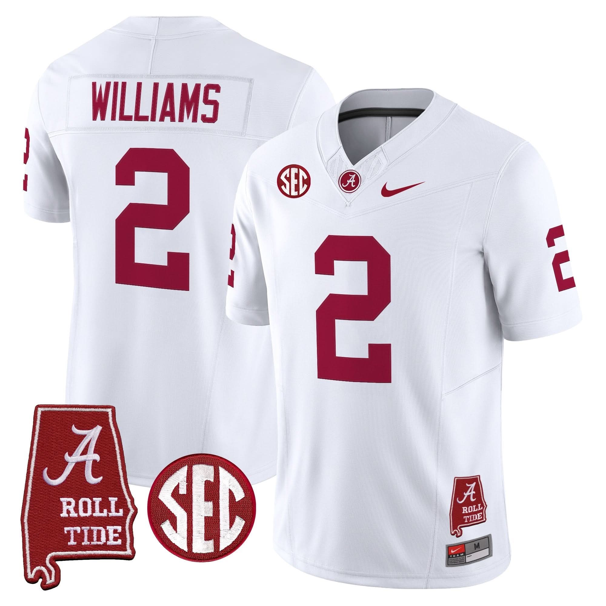 Alabama Crimson Tide Throwback Vapor Limited Jersey - Alabama Map - All Stitched 30 Alabama Crimson Tide Throwback Vapor Limited Jersey - Alabama Map - All Stitched - Image 30
