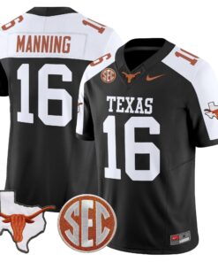 Texas Longhorns 2025 State Map & SEC Patch Vapor Limited Jersey - All Stitched 73 1753675616641