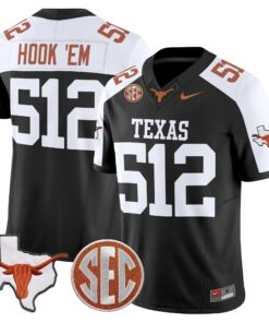 Texas Longhorns 2025 State Map & SEC Patch Vapor Limited Jersey - All Stitched 47 1753675616651