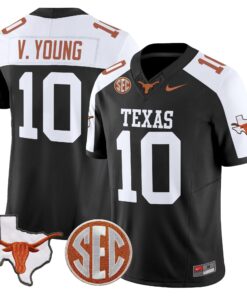 Texas Longhorns 2025 State Map & SEC Patch Vapor Limited Jersey - All Stitched 65 1753676115208