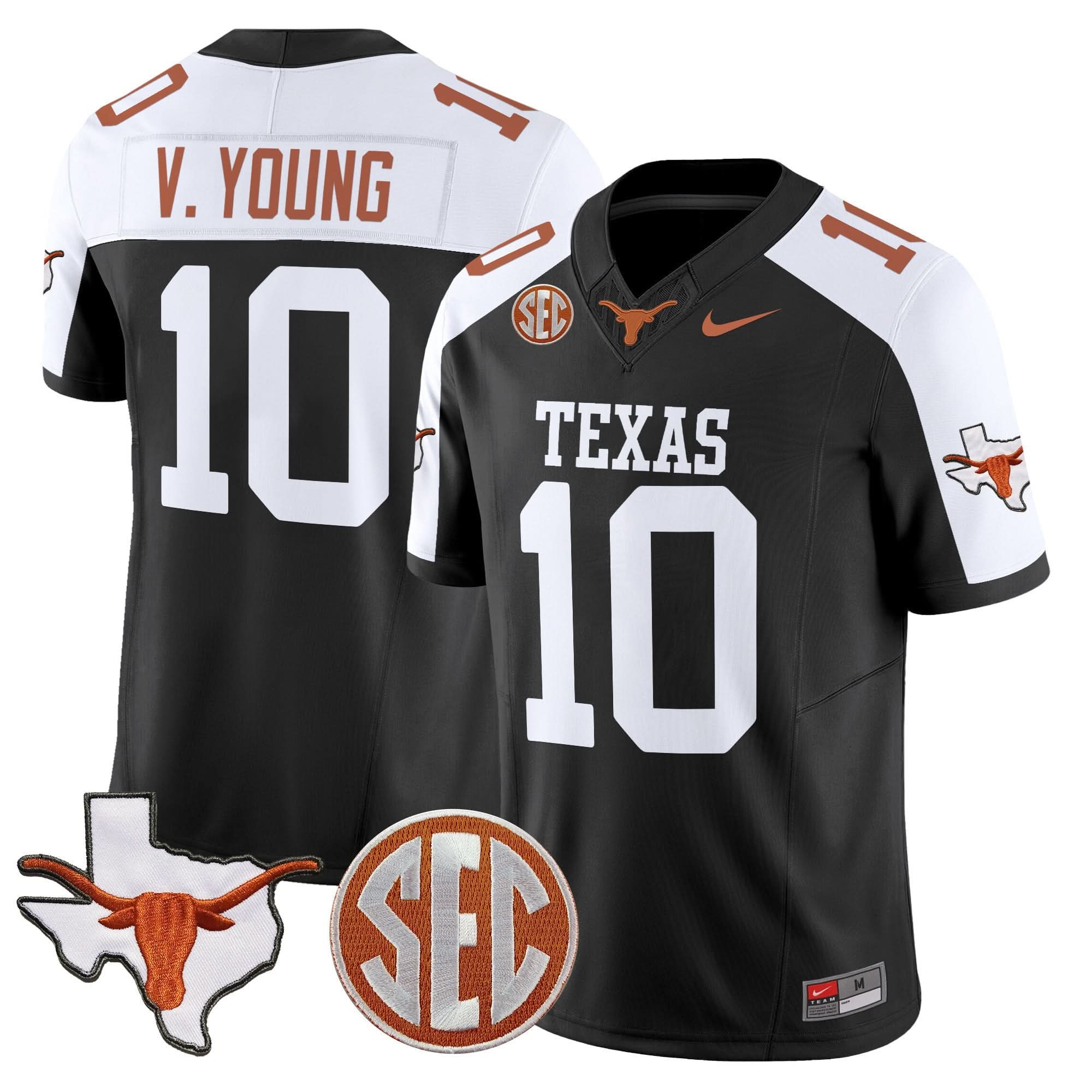 Texas Longhorns 2025 State Map & SEC Patch Vapor Limited Jersey - All Stitched 26 Texas Longhorns 2025 State Map & SEC Patch Vapor Limited Jersey - All Stitched - Image 26