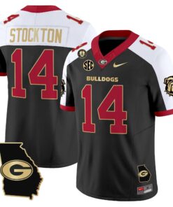 Georgia Bulldogs 2025 Georgia Map & Vince Dooley Patch Vapor Limited Jersey - All Stitched