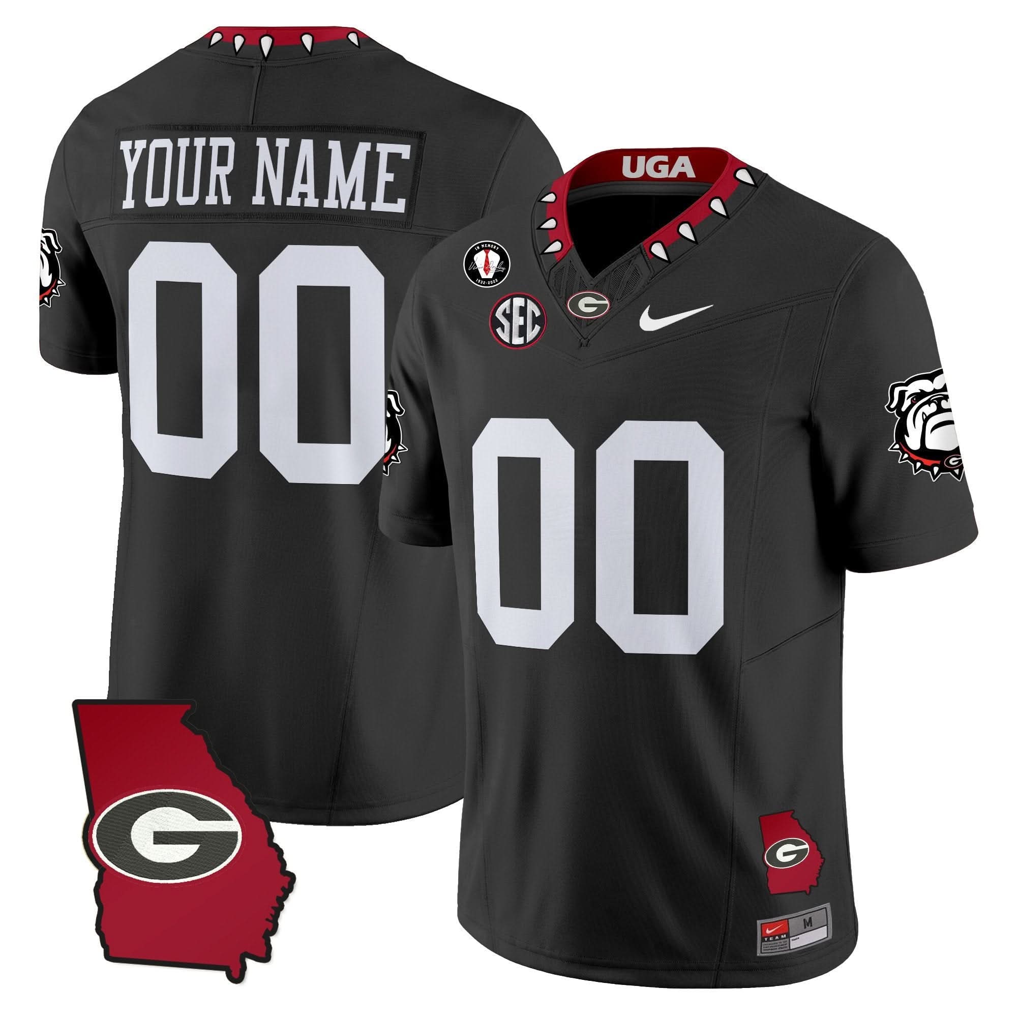 Custom Georgia Bulldogs Jersey 2025 Georgia Map & Vince Dooley Patch Vapor Limited All Stitched 5 Custom Georgia Bulldogs Jersey 2025 Georgia Map & Vince Dooley Patch Vapor Limited All Stitched - Image 5