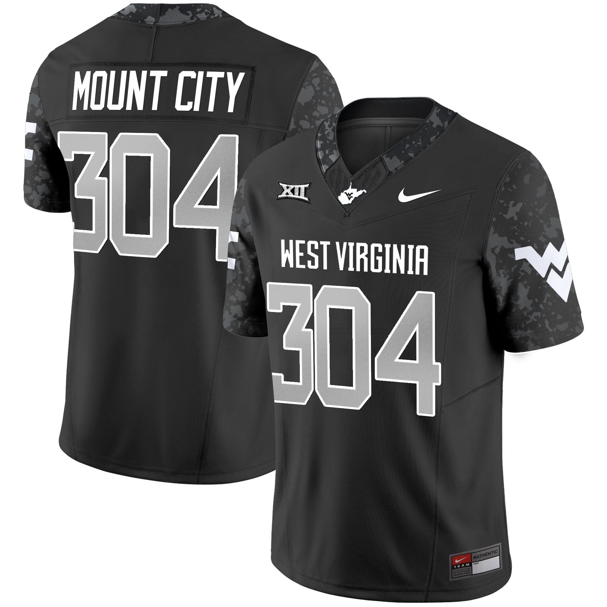 West Virginia Mountaineers 2025 Coal Rush Vapor Limited Jersey - All Stitched 9 West Virginia Mountaineers 2025 Coal Rush Vapor Limited Jersey - All Stitched - Image 9