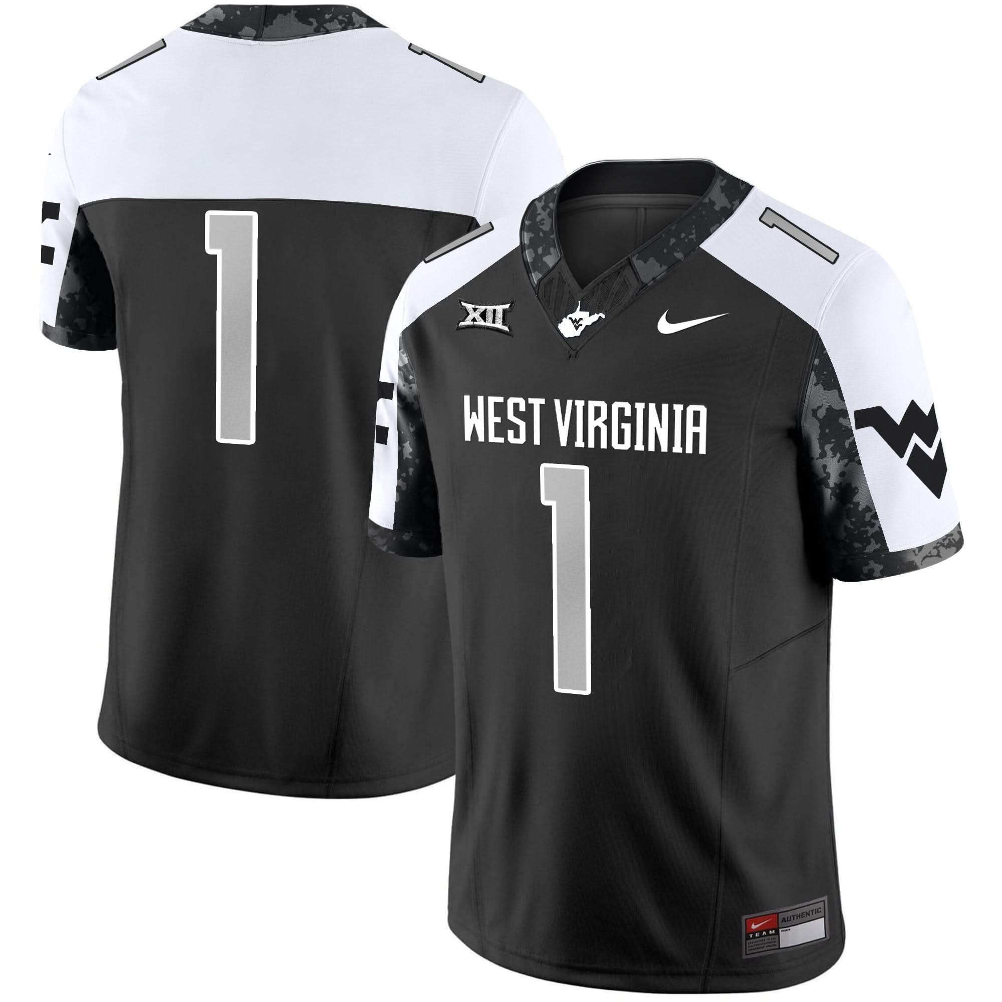 West Virginia Mountaineers 2025 Coal Rush Vapor Limited Jersey - All Stitched 8 West Virginia Mountaineers 2025 Coal Rush Vapor Limited Jersey - All Stitched - Image 8