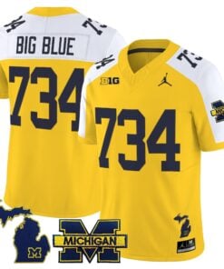 Alternative view of Michigan Wolverines 2025 Vapor Limited Jersey - All Stitched