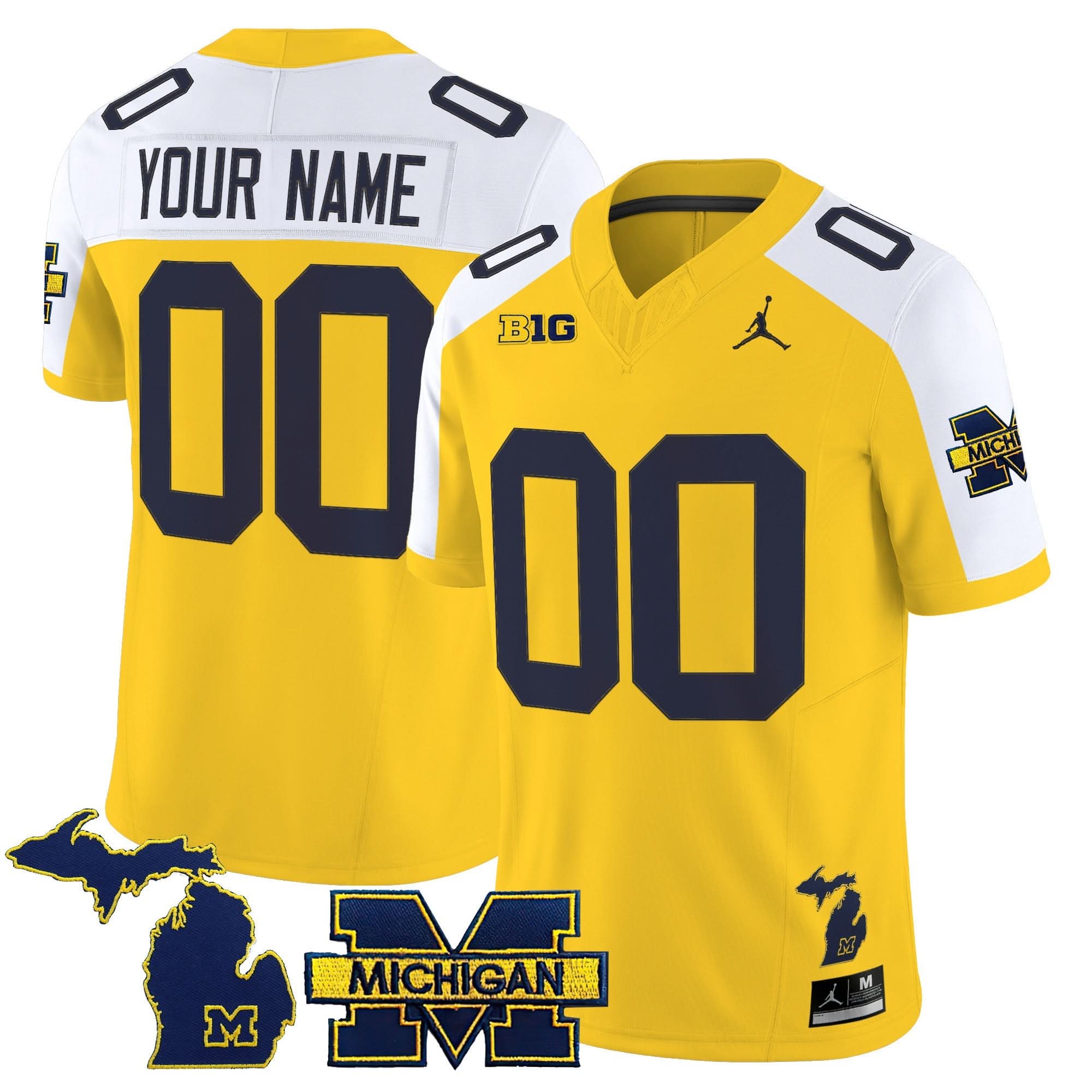 Custom Michigan Wolverines Jersey Name, Number 2025 Vapor Limited All Stitched 2 Custom Michigan Wolverines Jersey Name, Number 2025 Vapor Limited All Stitched - Image 2
