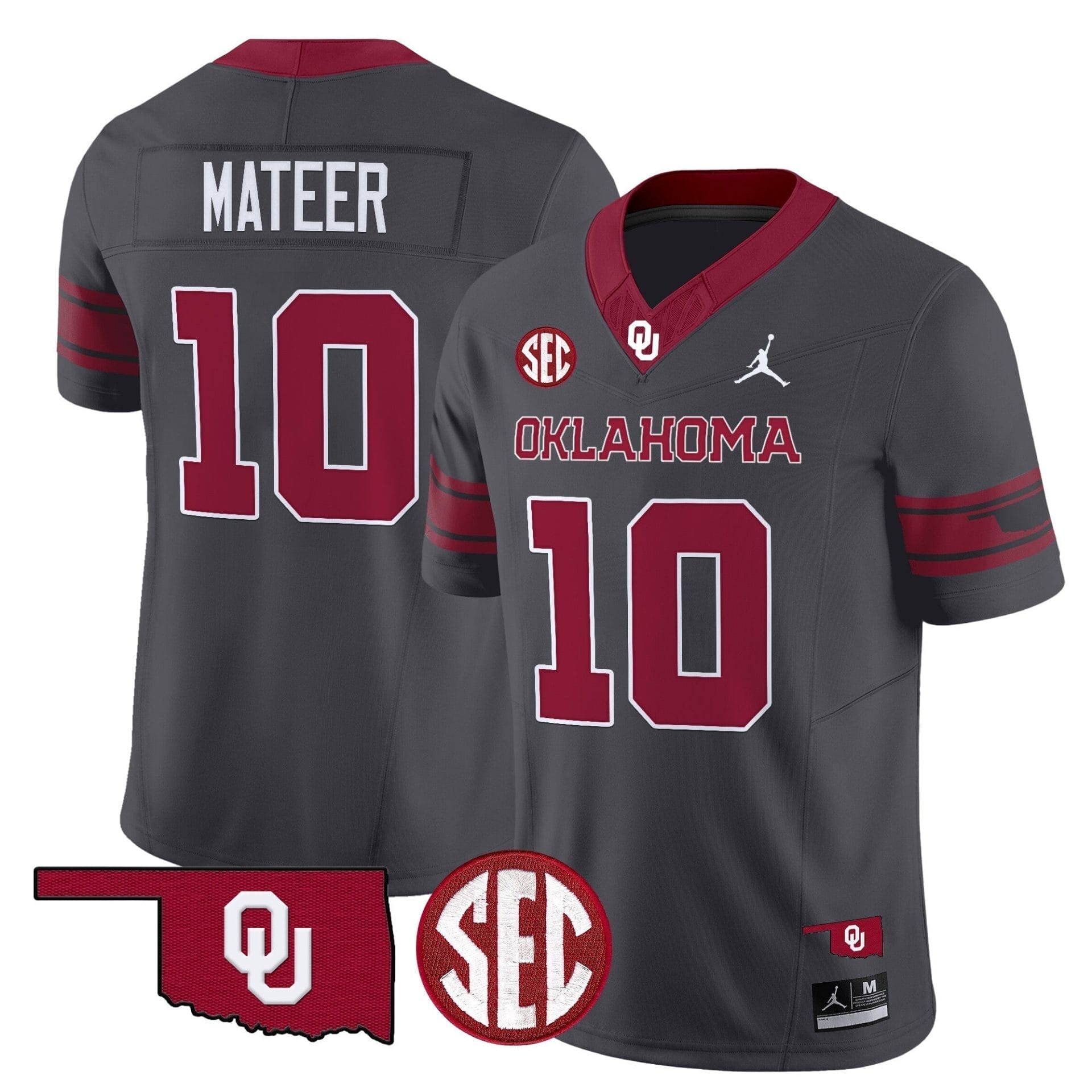 Oklahoma Sooners 2025 Vapor Limited Jersey - All Stitched 4 Oklahoma Sooners 2025 Vapor Limited Jersey - All Stitched - Image 4