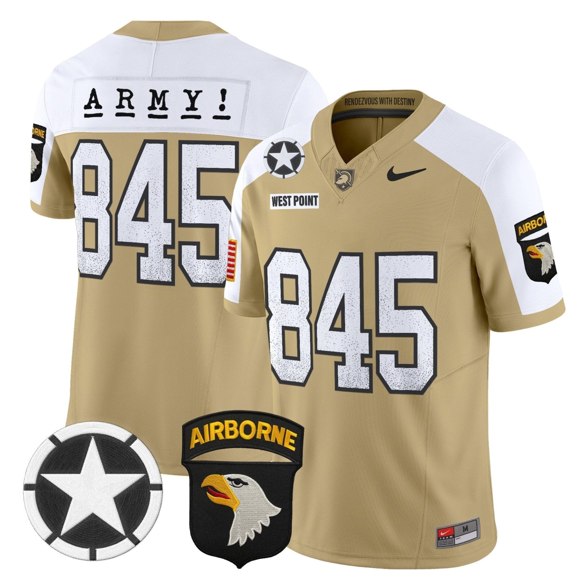 Army Black Knights 2025 Screaming Eagles Vapor Limited Jersey - All Stitched 16 Army Black Knights 2025 Screaming Eagles Vapor Limited Jersey - All Stitched - Image 16