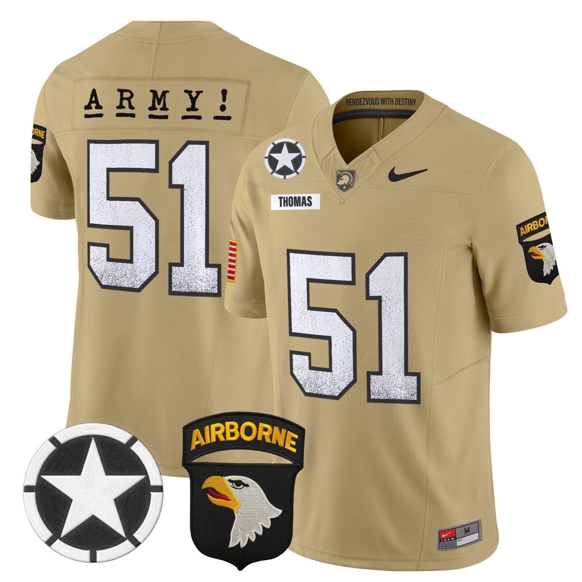 Army Black Knights 2025 Screaming Eagles Vapor Limited Jersey - All Stitched 25 Army Black Knights 2025 Screaming Eagles Vapor Limited Jersey - All Stitched - Image 25