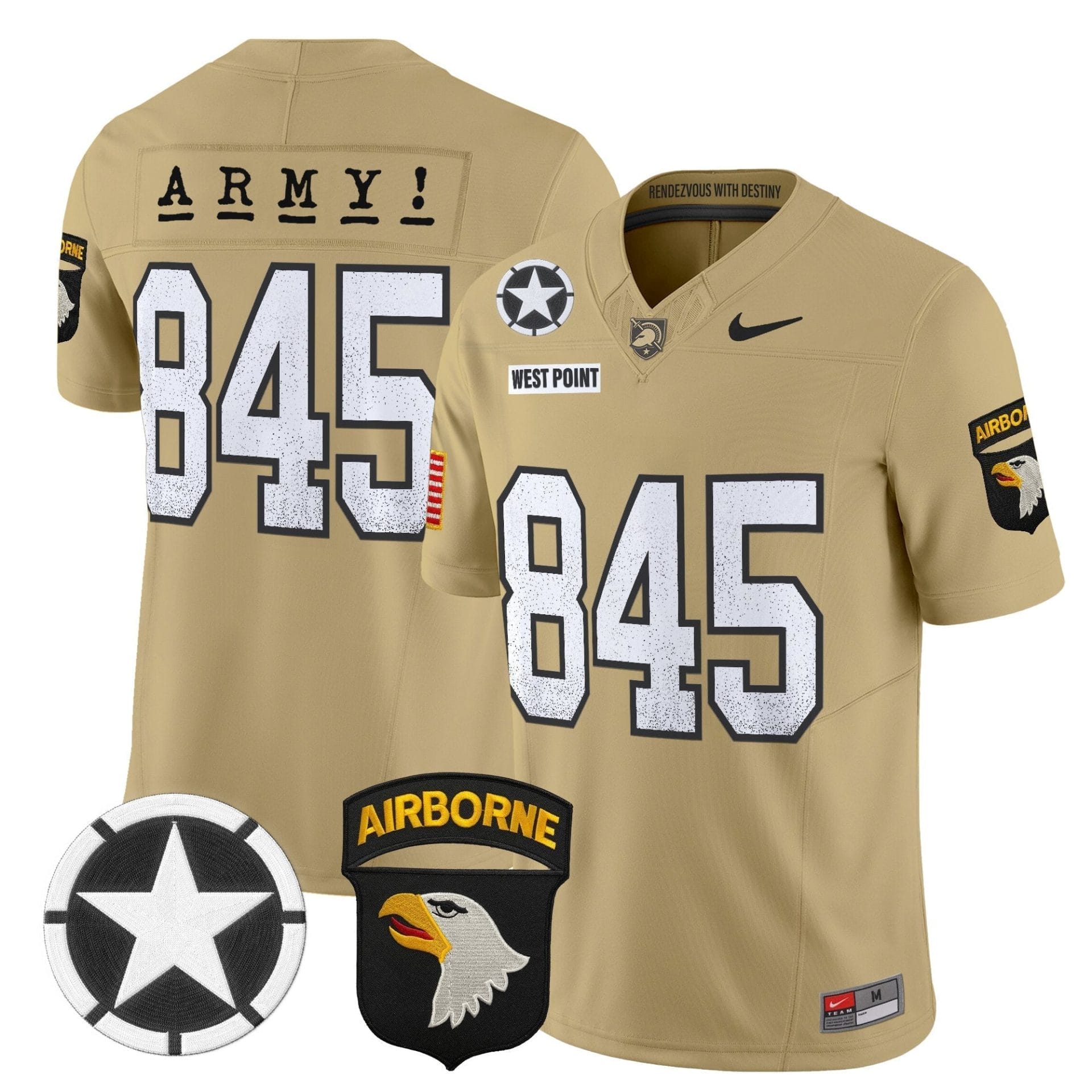 Army Black Knights 2025 Screaming Eagles Vapor Limited Jersey - All Stitched 19 Army Black Knights 2025 Screaming Eagles Vapor Limited Jersey - All Stitched - Image 19