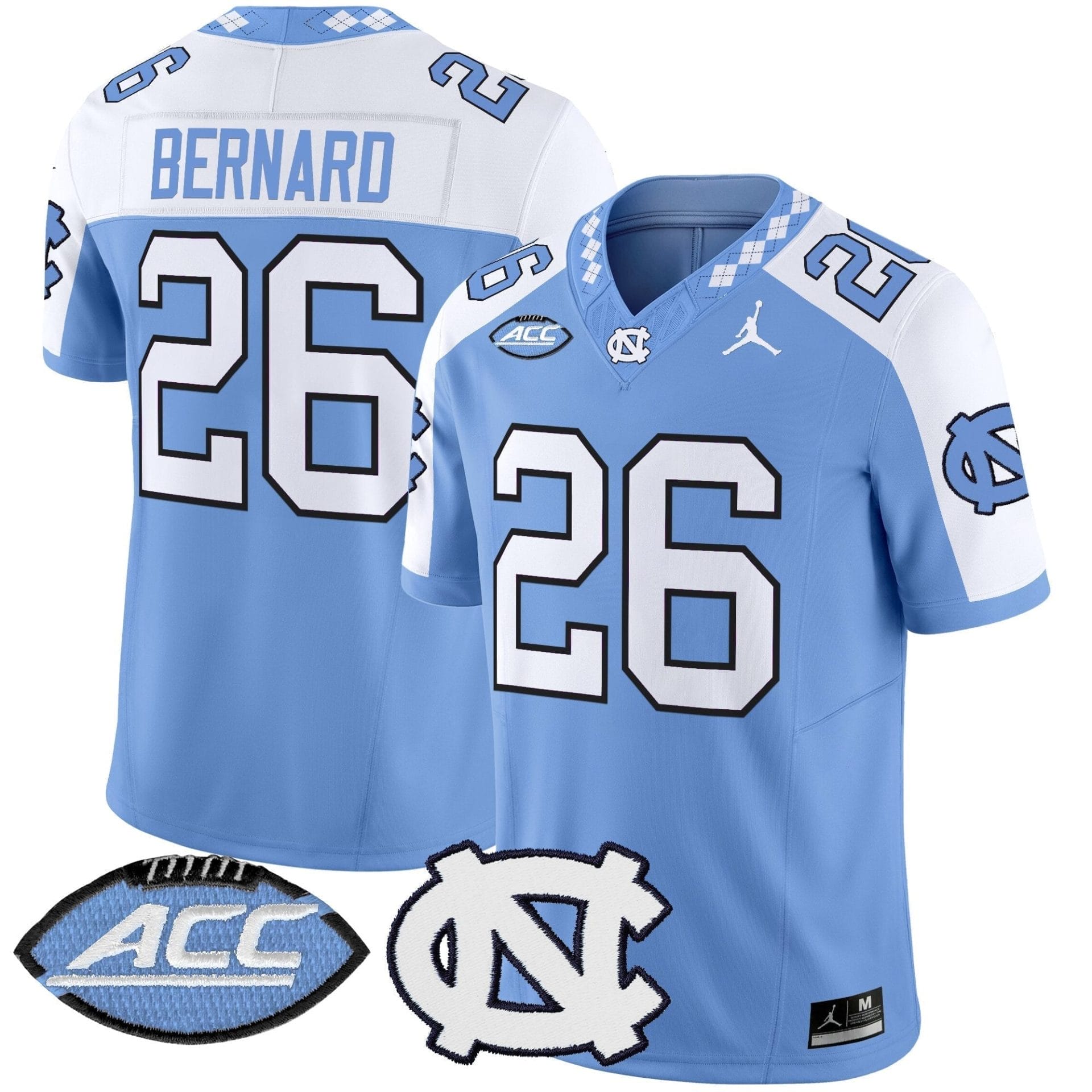North Carolina Tar Heels 2025 Vapor Limited Jersey - All Stitched 33 North Carolina Tar Heels 2025 Vapor Limited Jersey - All Stitched - Image 33