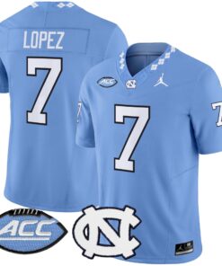 North Carolina Tar Heels 2025 Vapor Limited Jersey - All Stitched 86 1754878154710