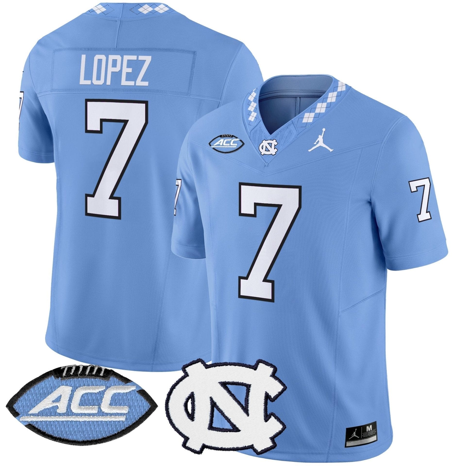 North Carolina Tar Heels 2025 Vapor Limited Jersey - All Stitched 42 North Carolina Tar Heels 2025 Vapor Limited Jersey - All Stitched - Image 42