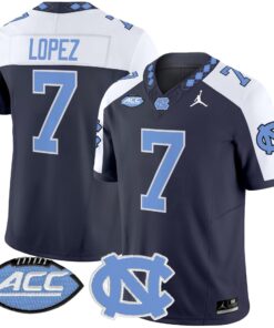 North Carolina Tar Heels 2025 Vapor Limited Jersey - All Stitched 72 1754878156959