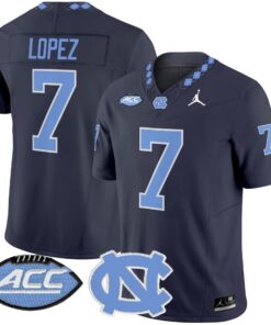 North Carolina Tar Heels 2025 Vapor Limited Jersey - All Stitched 53 1754878159190