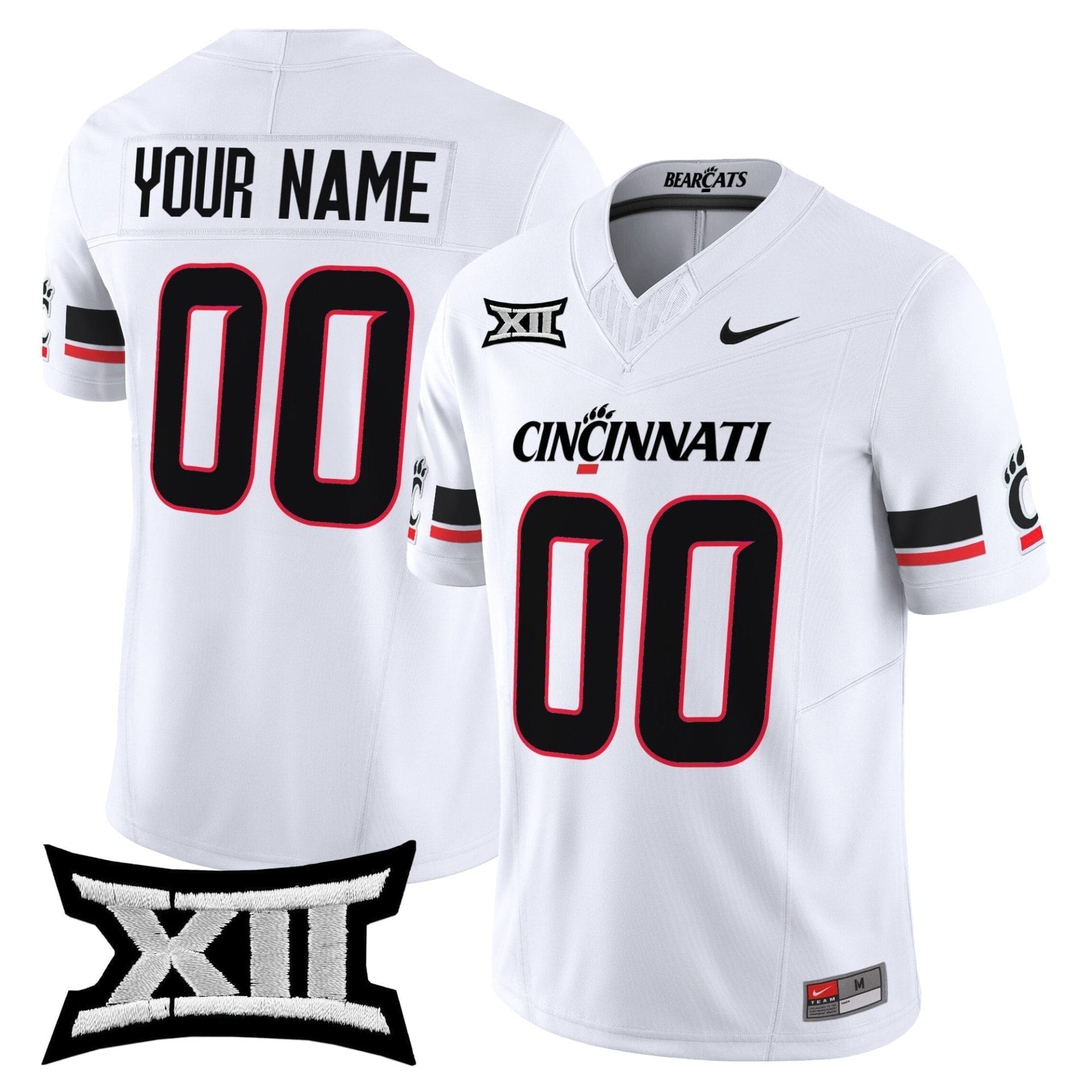 Custom Cincinnati Bearcats Jersey Name, Number 2025 Vapor Limited All Stitched 2 Custom Cincinnati Bearcats Jersey Name, Number 2025 Vapor Limited All Stitched - Image 2