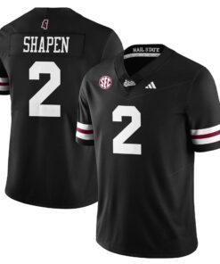 Alternative view of Mississippi State Football "Darkness" Limited Jersey - All Stitched