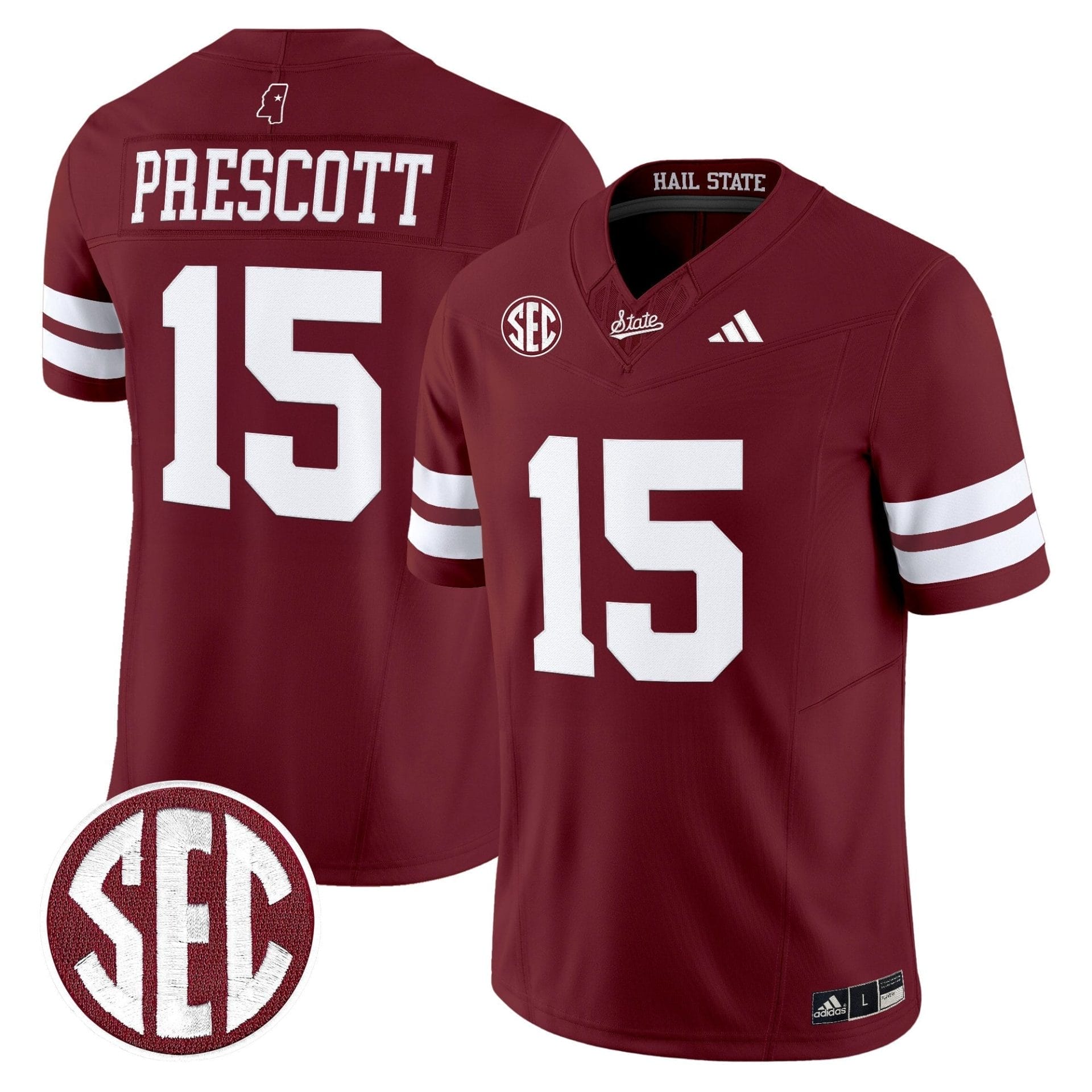 Mississippi State Bulldogs 'Dark Mode' Vapor Limited Jersey - All Stitched 30 Mississippi State Bulldogs 'Dark Mode' Vapor Limited Jersey - All Stitched - Image 30