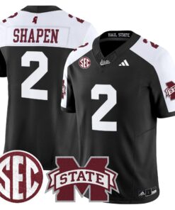 Alternative view of Mississippi State Bulldogs 'Dark Mode' Vapor Limited Jersey - All Stitched