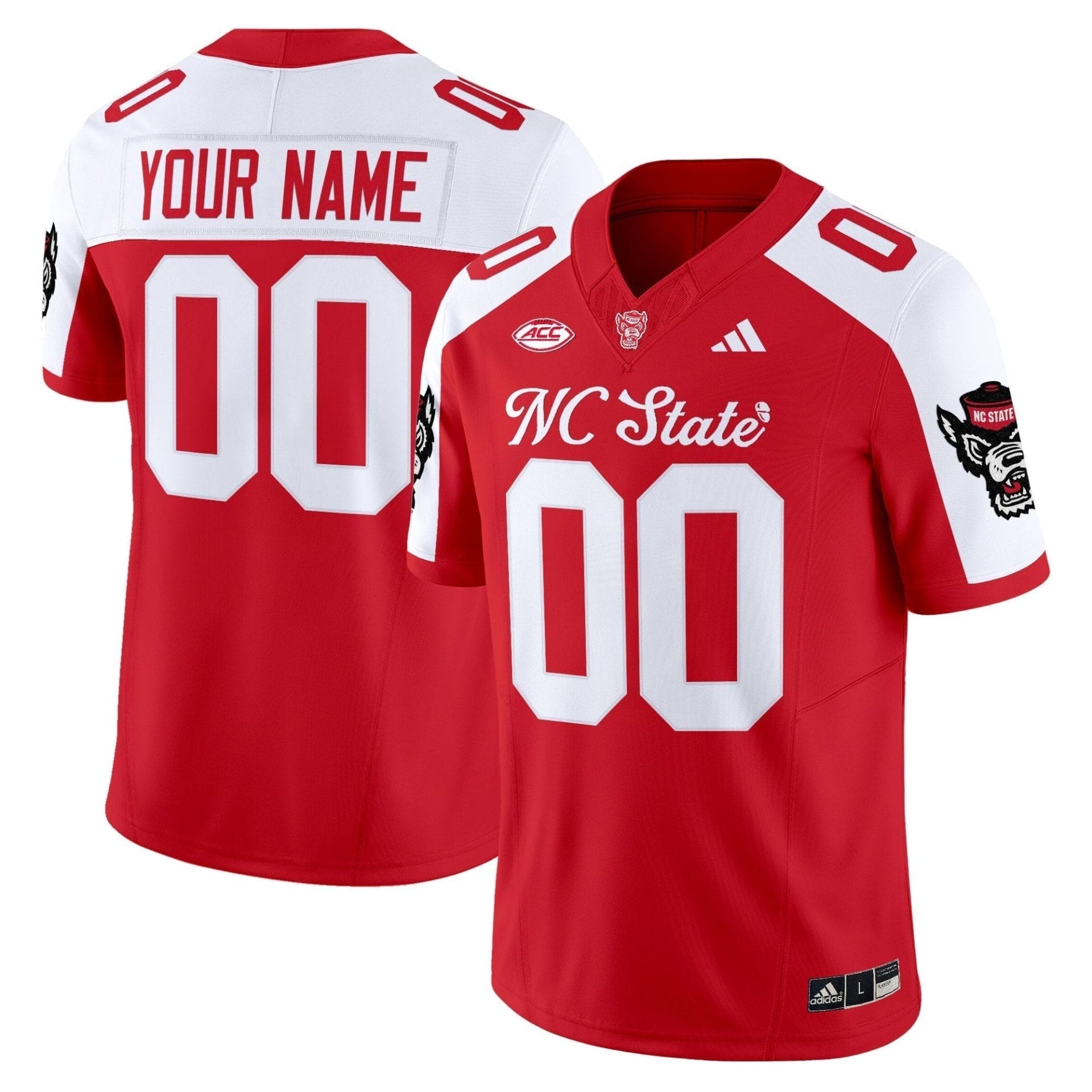 Custom NC State Wolfpack Jersey 'City of Oaks' Vapor Limited - All Stitched 4 Custom NC State Wolfpack Jersey 'City of Oaks' Vapor Limited - All Stitched - Image 4