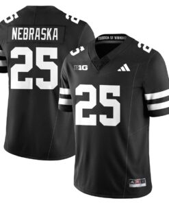 Nebraska Football 2025 "Blackout" Jersey - All Stitched 21 1755588741b80fcd8aac