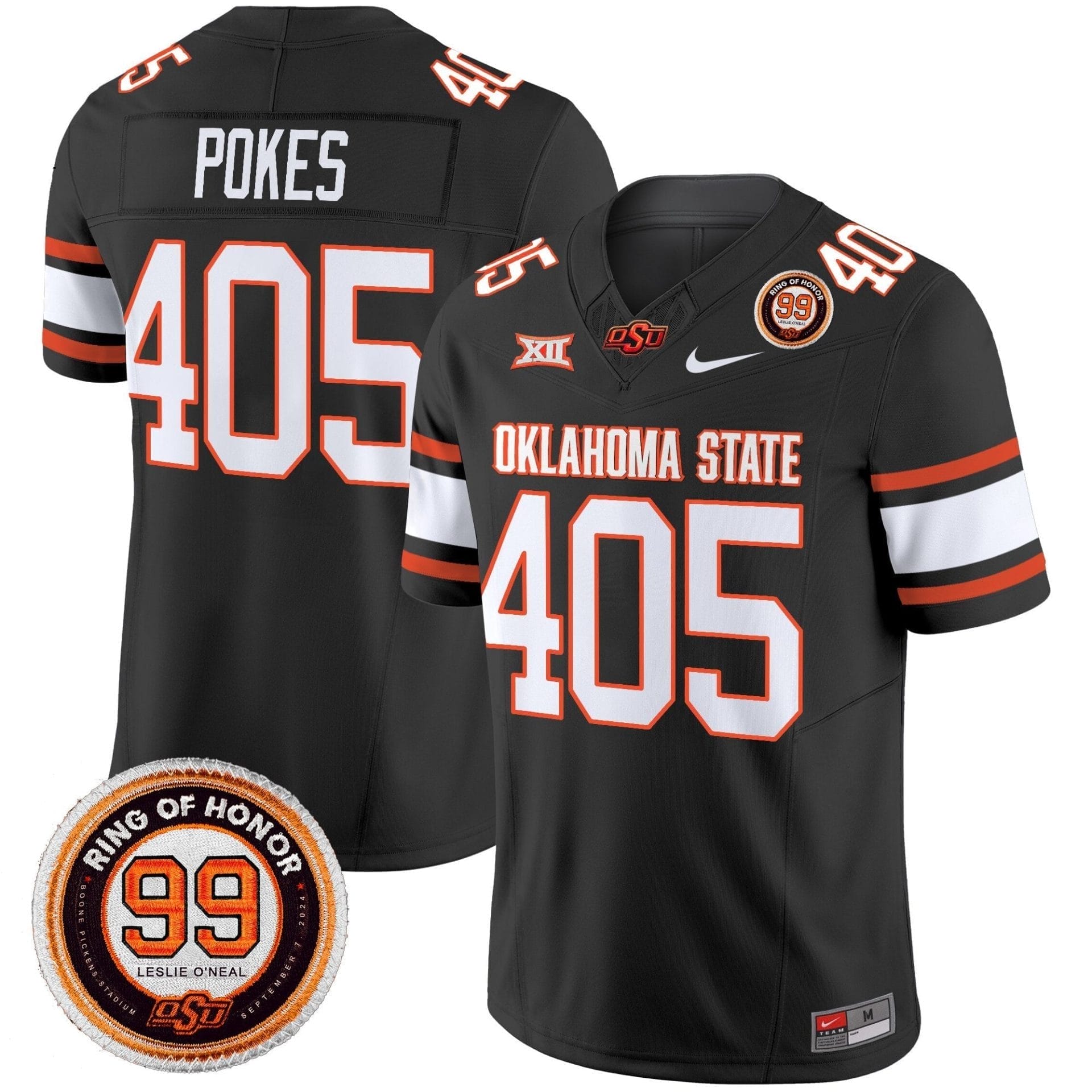 Oklahoma State Cowboys 2025 Vapor Limited Jersey - Leslie O'neal Patch - All Stitched 7 Oklahoma State Cowboys 2025 Vapor Limited Jersey - Leslie O'neal Patch - All Stitched - Image 7