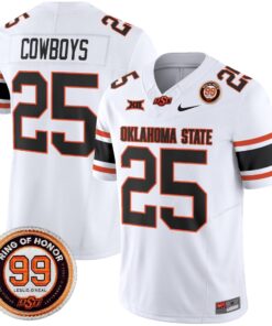 Oklahoma State Cowboys 2025 Vapor Limited Jersey - Leslie O'neal Patch - All Stitched 71 1755858101741