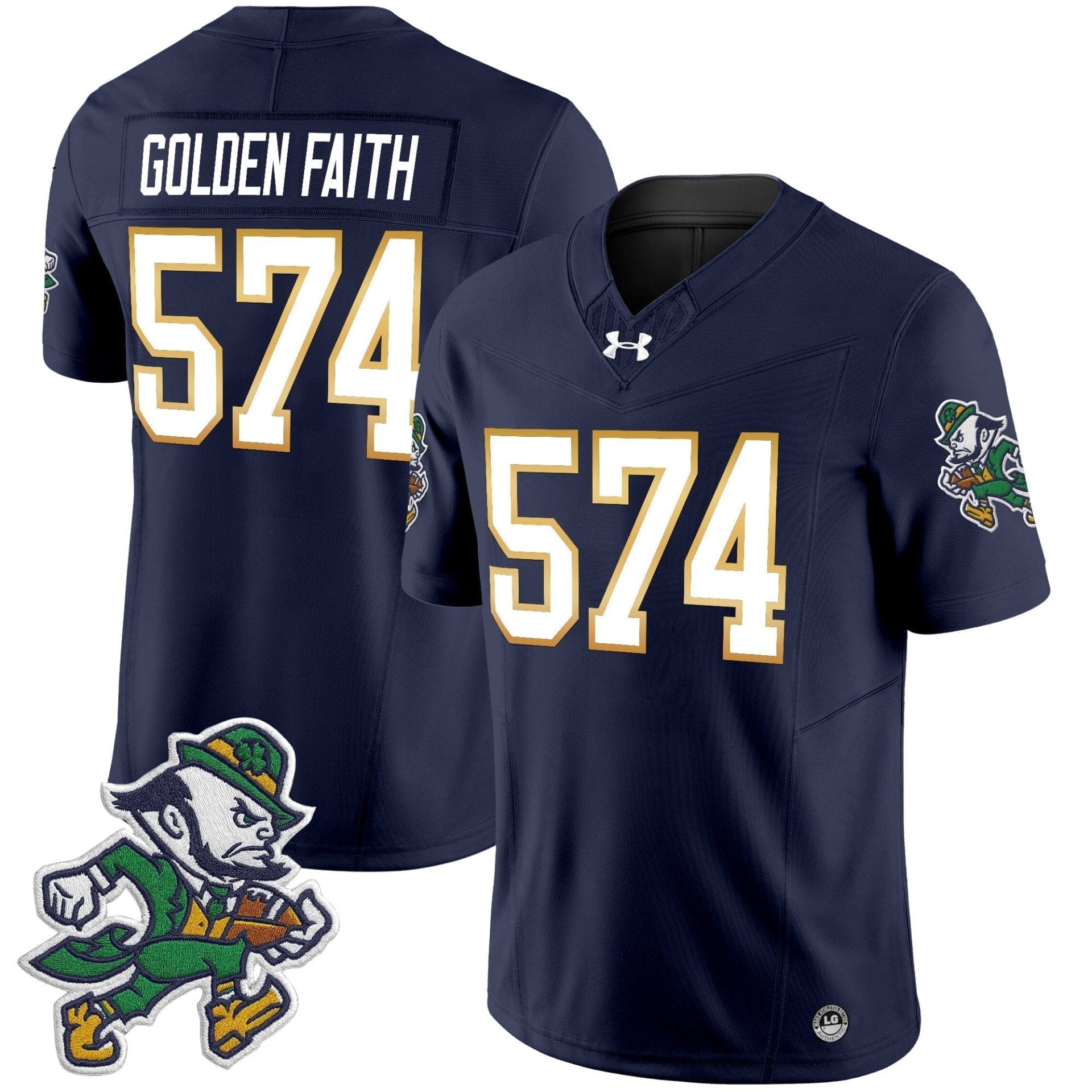 Notre Dame Fighting Irish 2025 'Gridiron Leprechaun Edition' Vapor Limited Jersey – All Stitched 37 Notre Dame Fighting Irish 2025 'Gridiron Leprechaun Edition' Vapor Limited Jersey – All Stitched - Image 37