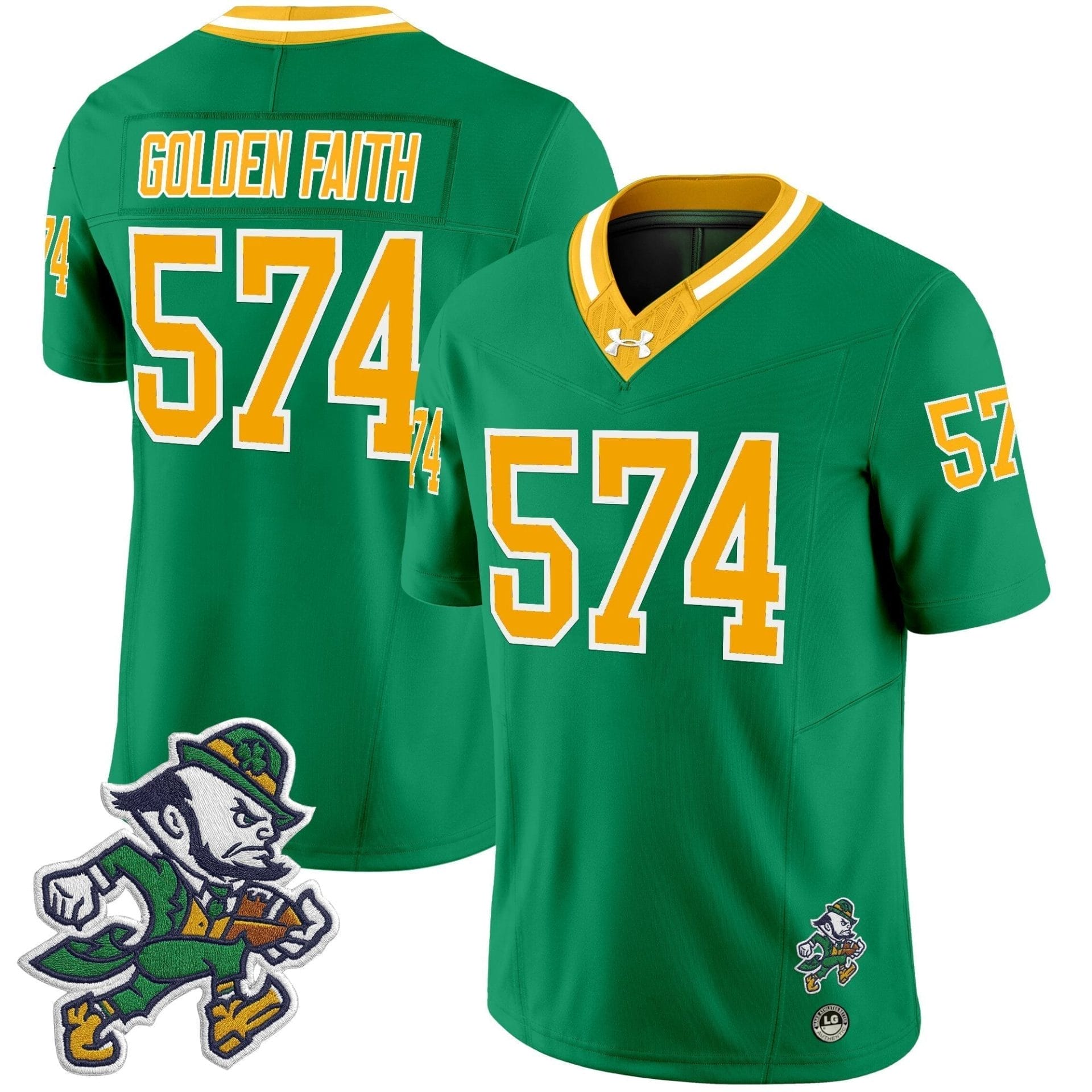 Notre Dame Fighting Irish 2025 'Gridiron Leprechaun Edition' Vapor Limited Jersey – All Stitched 8 Notre Dame Fighting Irish 2025 'Gridiron Leprechaun Edition' Vapor Limited Jersey – All Stitched - Image 8