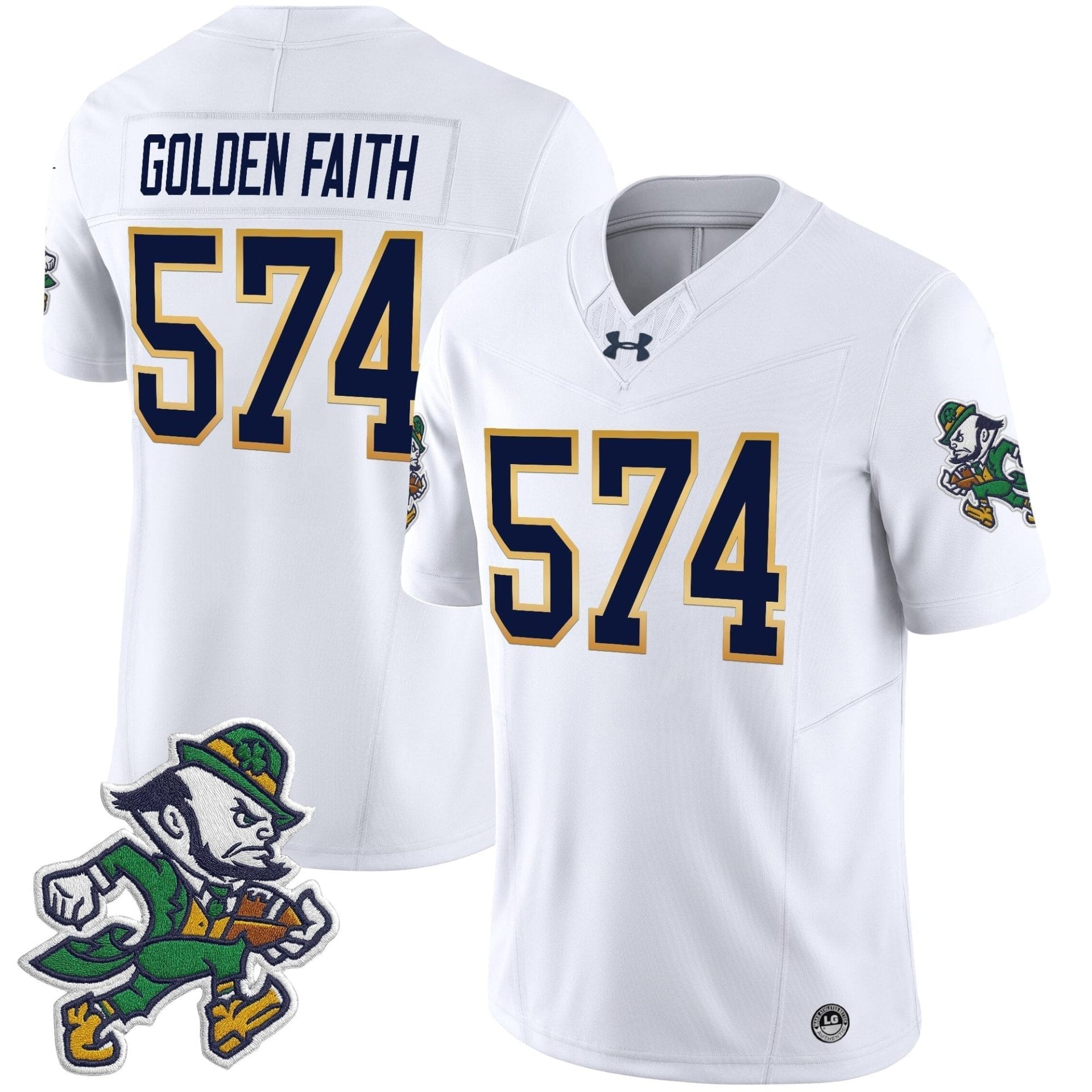 Notre Dame Fighting Irish 2025 'Gridiron Leprechaun Edition' Vapor Limited Jersey – All Stitched 4 Notre Dame Fighting Irish 2025 'Gridiron Leprechaun Edition' Vapor Limited Jersey – All Stitched - Image 4