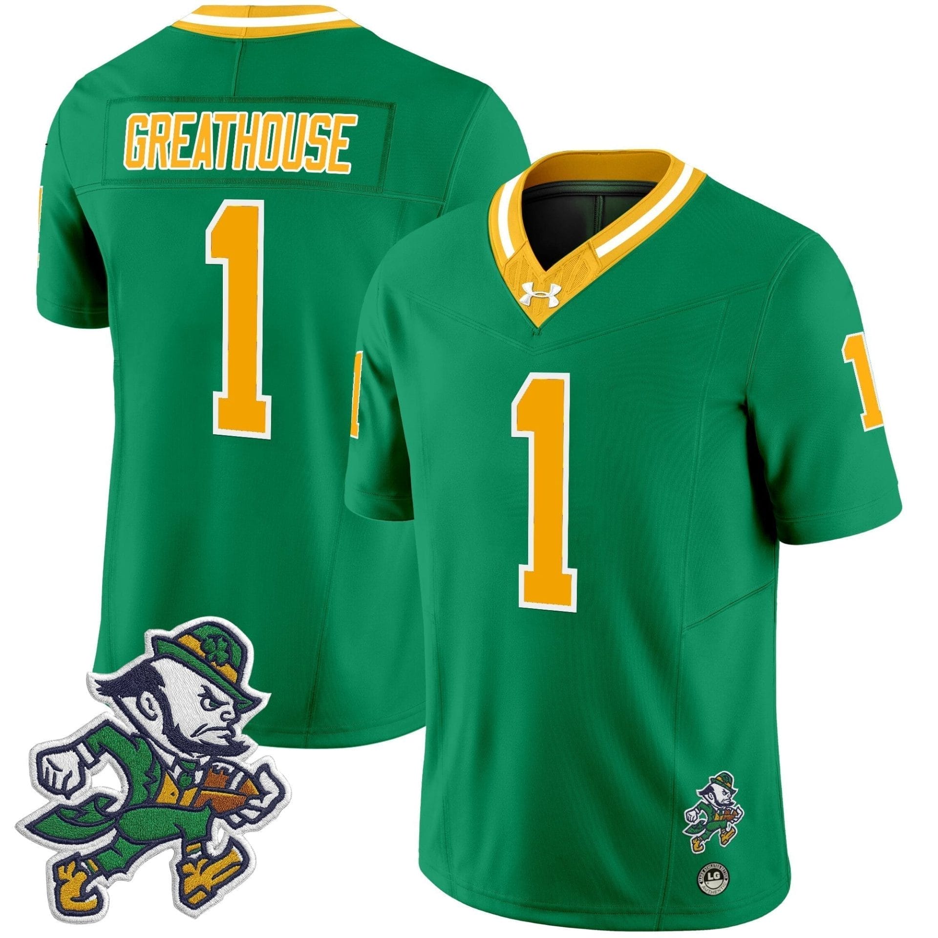 Notre Dame Fighting Irish 2025 'Gridiron Leprechaun Edition' Vapor Limited Jersey – All Stitched 29 Notre Dame Fighting Irish 2025 'Gridiron Leprechaun Edition' Vapor Limited Jersey – All Stitched - Image 29
