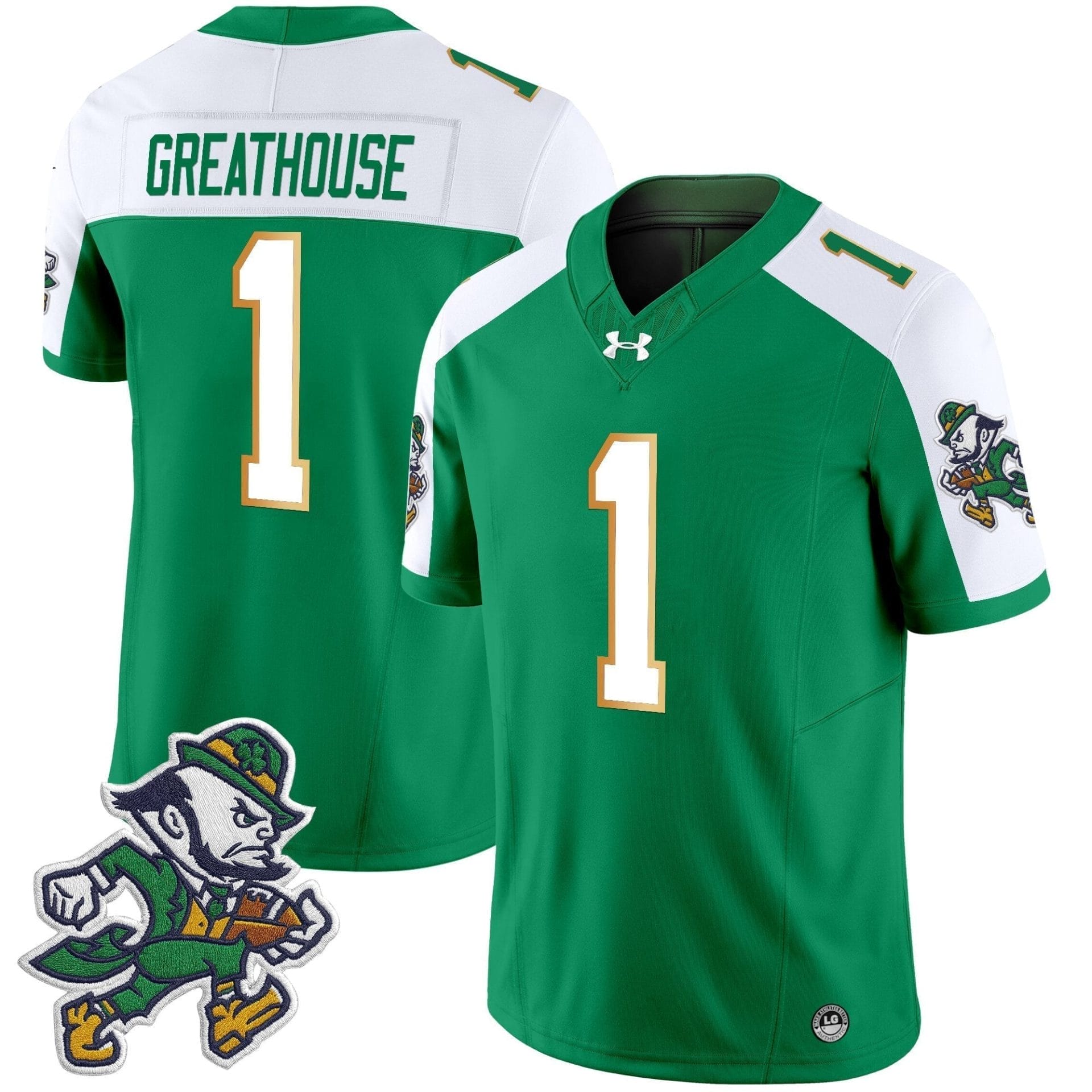 Notre Dame Fighting Irish 2025 'Gridiron Leprechaun Edition' Vapor Limited Jersey – All Stitched 24 Notre Dame Fighting Irish 2025 'Gridiron Leprechaun Edition' Vapor Limited Jersey – All Stitched - Image 24