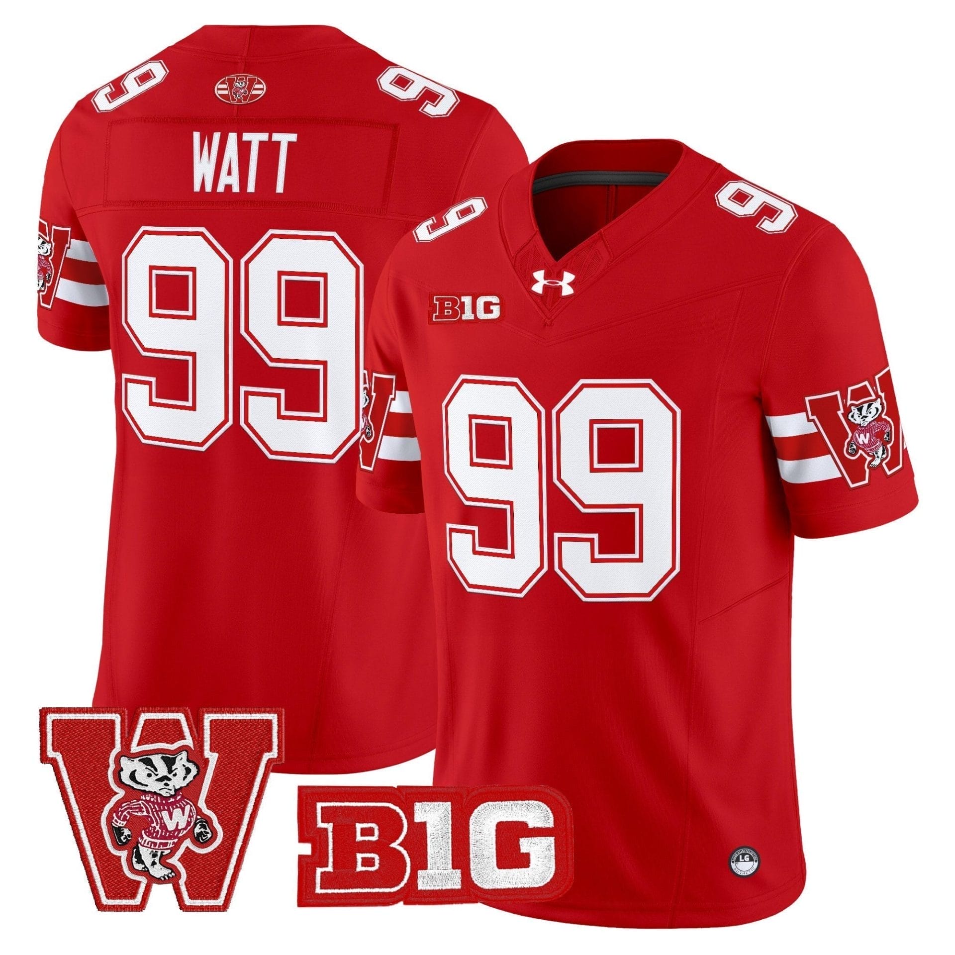 Wisconsin Badgers Throwback Vapor Limited Jersey - All Stitched 25 Wisconsin Badgers Throwback Vapor Limited Jersey - All Stitched - Image 25
