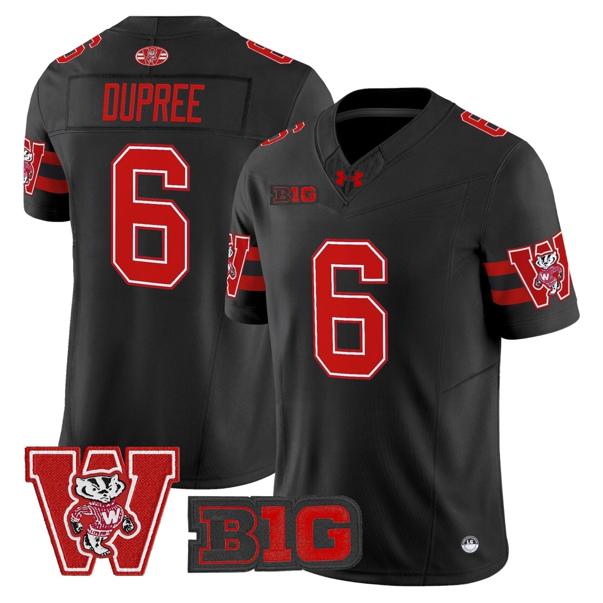 Wisconsin Badgers Throwback Vapor Limited Jersey - All Stitched 23 Wisconsin Badgers Throwback Vapor Limited Jersey - All Stitched - Image 23