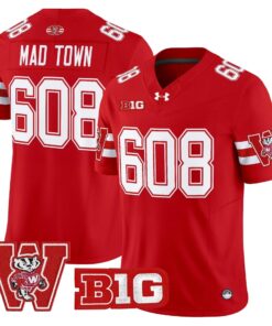 Wisconsin Badgers Throwback Vapor Limited Jersey - All Stitched 73 17561194605917a1a83a