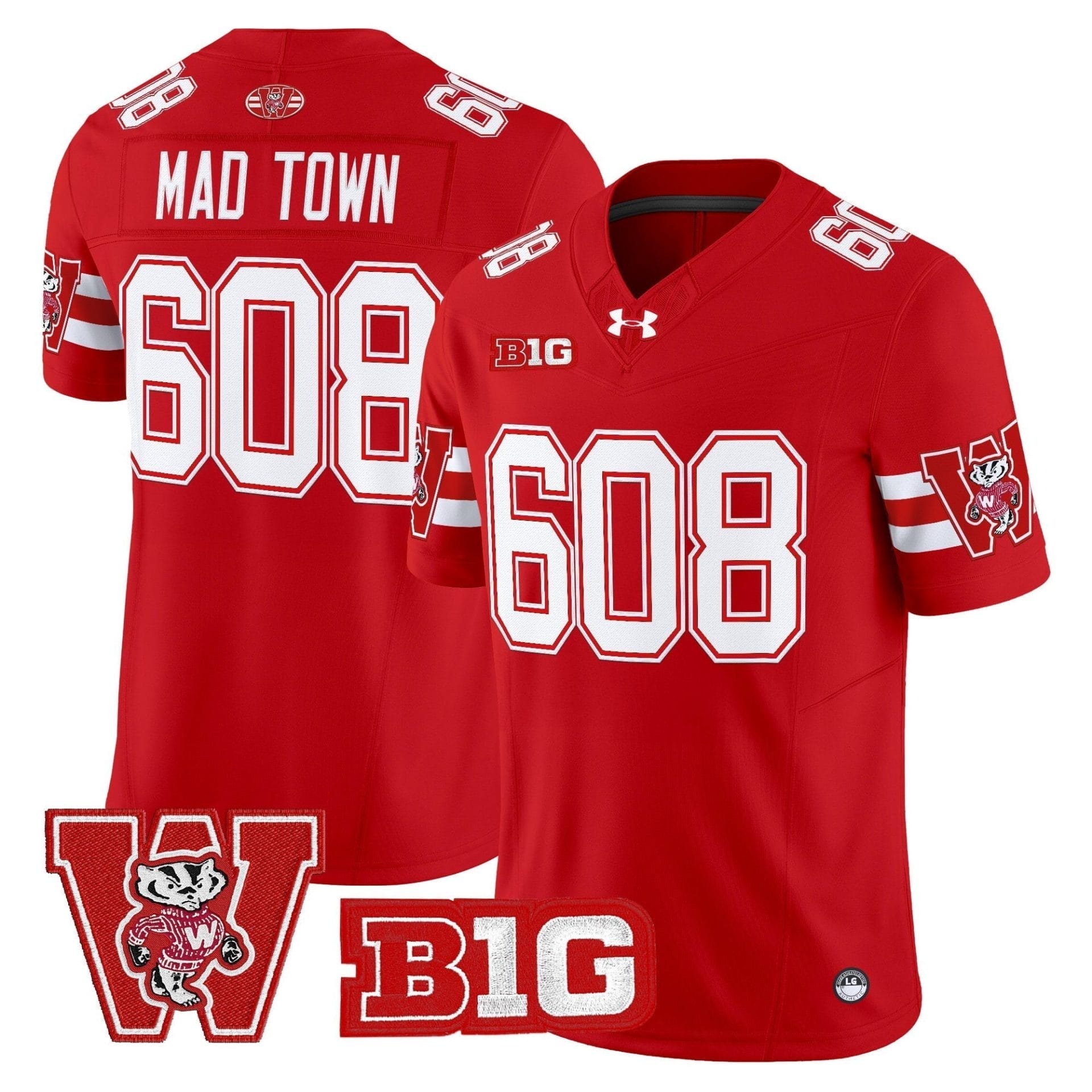 Wisconsin Badgers Throwback Vapor Limited Jersey - All Stitched 34 Wisconsin Badgers Throwback Vapor Limited Jersey - All Stitched - Image 34
